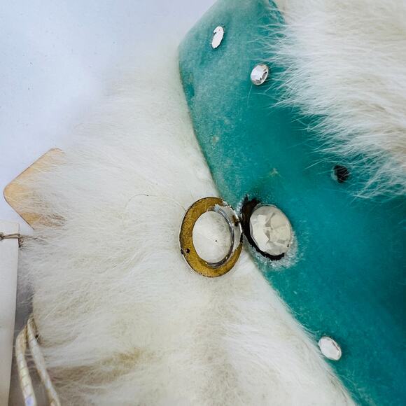 NWT Vintage 50\'s Jeanne Lanvin Paris by Castillo Fur Hat Mousse HB France RARE main image 10